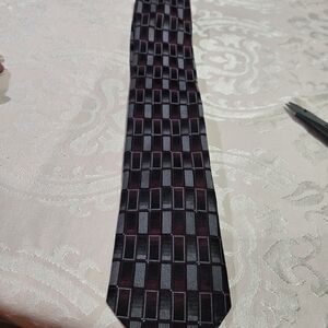 Pronto Uomo Elegant Black and Gray Men's Tie